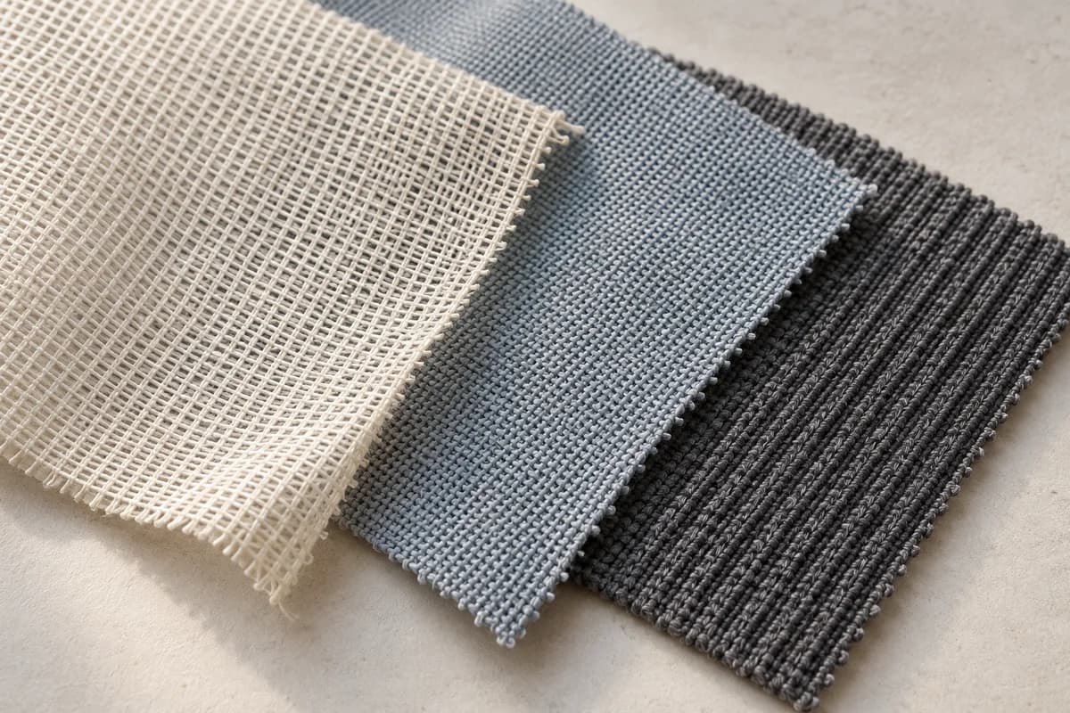 Woven and mesh technical textile swatches
