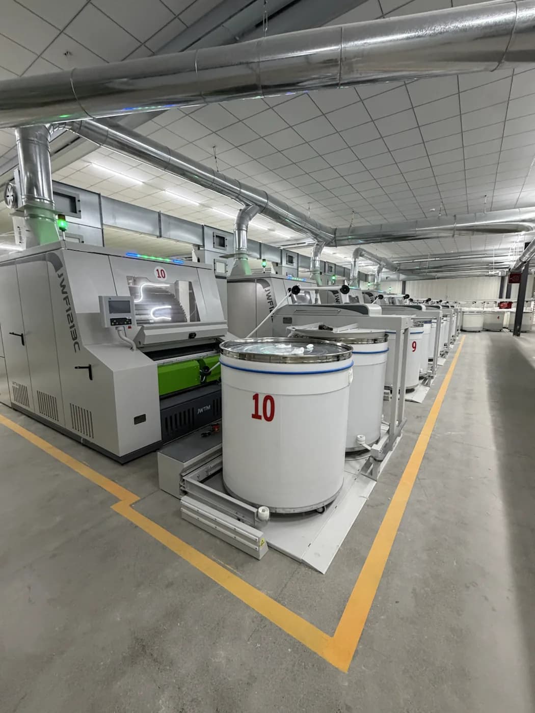 Blowing-carding line at the production base